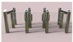 Fast Swing Turnstile Barrier Gate Remote Control / Button Control Mode