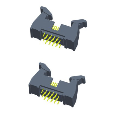 Four Row Ejector Male Pin Header Connector Straight Type Current Transmission