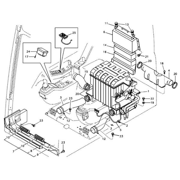 VOE14590052 VOE14631179 Excavator Air Conditioner Controller Switch Panel For Vo-lvo EC140B EC210B EC240B EC290B