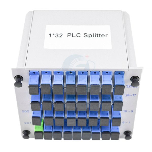 OEM 32 Way SC UPC Passive Fiber Optic Splitter GPON FTTH