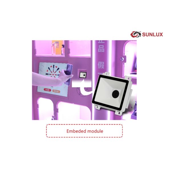 White 2D Barcode Scanner Module With Big Scan Window Autonomous Technology