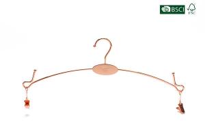 Quality Betterall Chinese Luxury Copper Lingerie Rose Gold Hanger for Underware wholesale