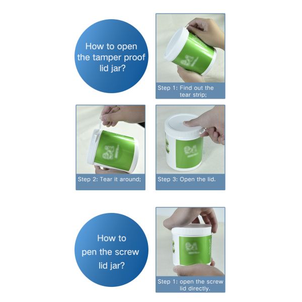 Clear White Butter Storage Small Plastic Jars Canning For Food Powder 30ml-1000ml