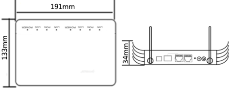 Light Weight ONU EPON SC Single Mode Single Fiber Symmetric 1.25 Gbps