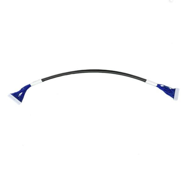 Cheap Blue Custom Car Wiring Harness FFC Flexible Flat Cable Shielded With Short Circuit Testing for sale