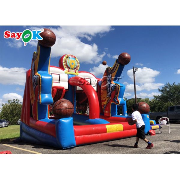 Funny Commercial Basketball Shooting Game Giant Inflatable Basketball Hoops Inflatable Party Games For Adults