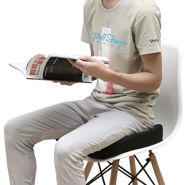 Short Plush Anti Hemorrhoid Memory Foam Car Seat Cushion Back Pain Can Folding