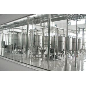 Sterilization UHT Milk Processing Machine , Milk Packing Machine Low Steam