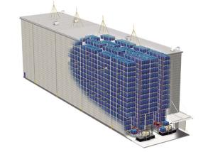 EBIL ASRS Racking System / Warehouse Pallet Racking Systems ISO9001 Certification