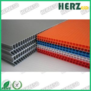 Quality Conductive PP Sheet ESD Corrugated Plastic Sheet Lightweight Max Width 1.5M Thickness 2-8mm wholesale