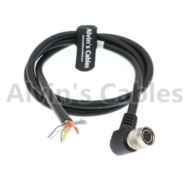 12 Pin Hirose Right Angle Female to Open end Shield Coaxial Cable for Sony Basler Cameras