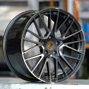 Quality Custom Porsche Cayenne RS Spyder Design OEM Wheels Gun Metal High Gloss Black wholesale