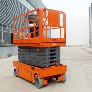 China 1200mm Boom Lift Platform Man Lift Portable Hydraulic Scissor Lift on sale