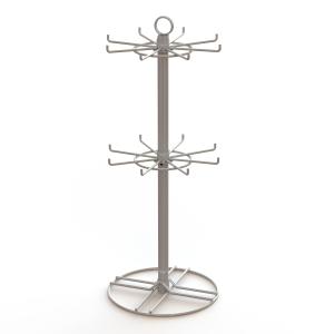 Quality 2 inch Wire Hooks Spinner Rotating Table top Display Rack Hooks Spinner Metal Table Top Display Stands wholesale