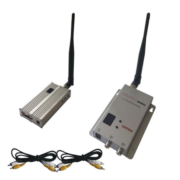 Cheap 1.2Ghz 2500mW Mini FPV Transmitter and Receiver Wireless Image Sender 8 Channels for sale