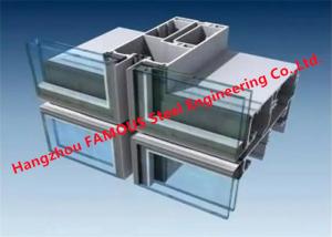 Quality Modular Insulated Laminated Unitized Glass Facade Curtain Wall  PVDF Coating wholesale