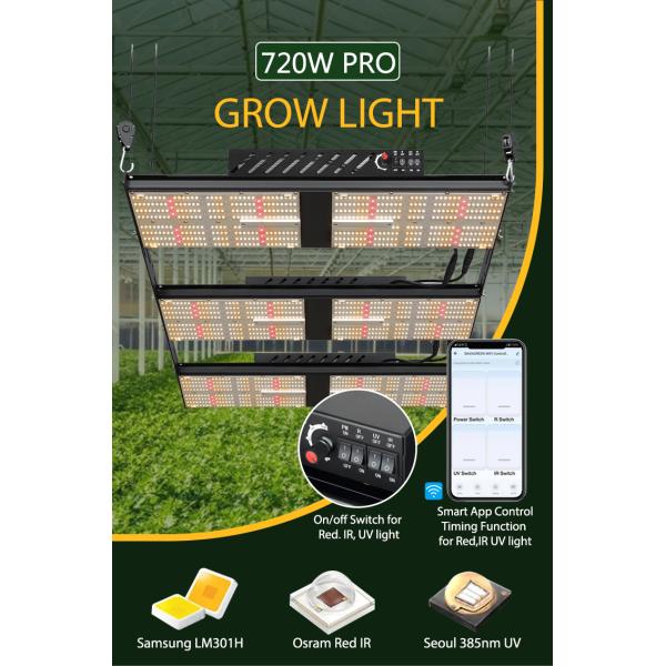 Full Spectrum Samsung LM301H 720W LED Grow Light For Medical Plant