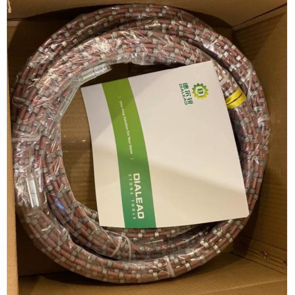 Beads Diameter 11.5mm Diamond Wire Saw Diamond Cutting Rope For Granite Quarry