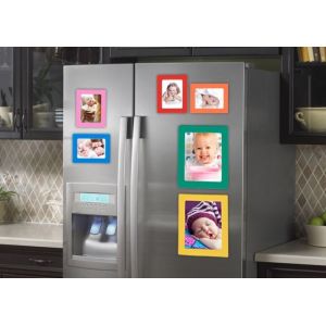 Flexible Personalized Photo Refrigerator Magnets Frame 5 Inches Rectangular