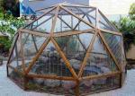 Easy Assembled Geodesic Dome Greenhouse Selectable Size Soft PVC Walls & Glass