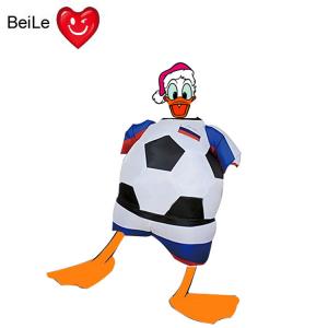 Quality World Cup 0.23mmPVC material inflatable football team suit costume wholesale