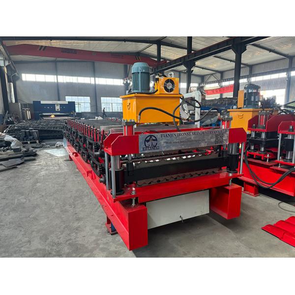 840 trapezoidal sheet and 836 corrugated double layer roll forming machine for Bolivia