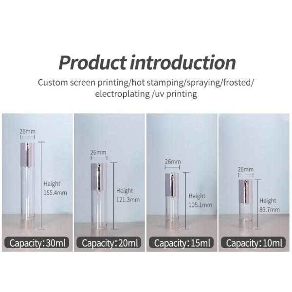 Sealing Type Airless Bottles 50ml 100ml Empty Spray Bottle For End Cosmetics