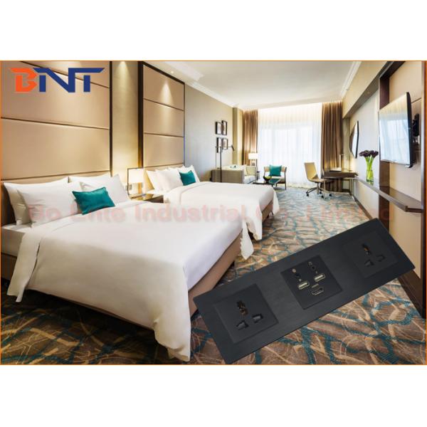 Smart Media Hub With Bluetooth , Multi Function Wall Socket Plates