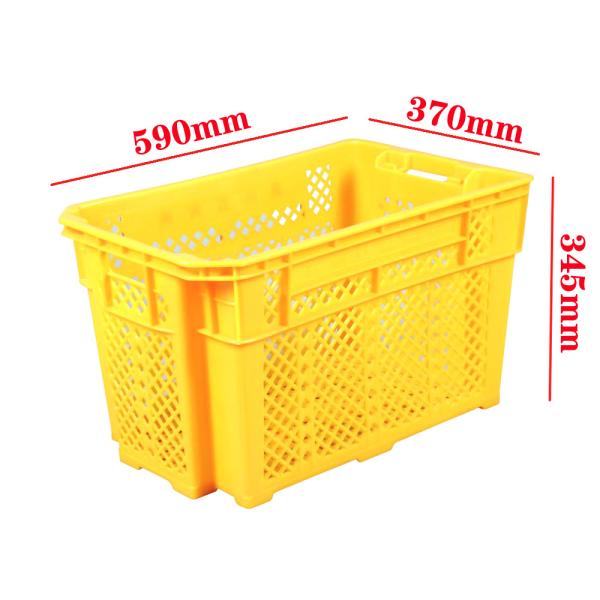 Cheap Fruit And Vegetable Folding Plastic Crates Heavy Duty Stackable Vented for sale