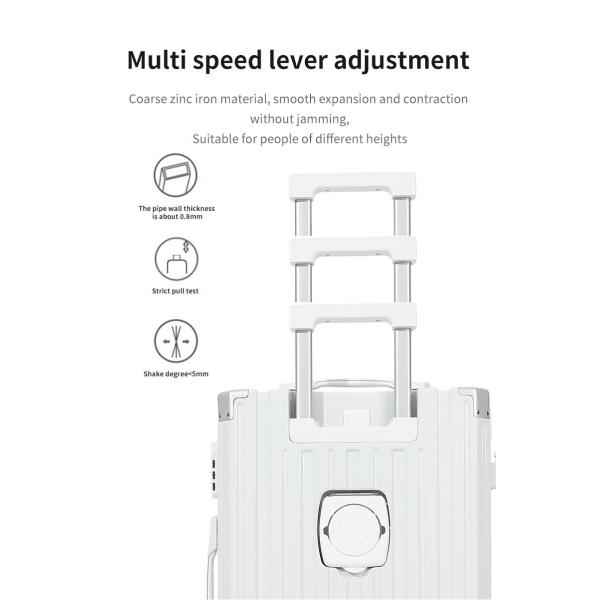 Best sell luggage 1682New cup holder Mute universal wheel password box for travel luggage ABS hard shell luggage
