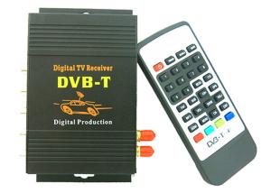 Quality DVB-T MPEG-4 Box 4 output, dual antenna Car DVB-T MPEG-4 Digital TV Dual Tuner dvb-t receiver Mini TV Box DVB-T618 wholesale