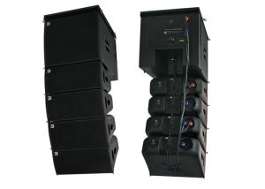Quality Portable 8 Inch Active Line Array System Column Speaker Black Paint wholesale