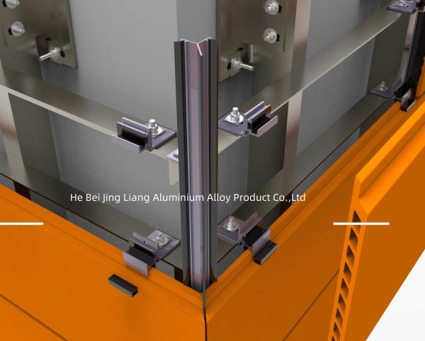 Fixing Stone Panel Cladding System Bracket Custom ISO Certificate Aluminum 6063