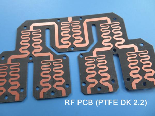 Cheap F4BME220 High Frequency PCB PTFE DK2.2 Dual Layer Cheap RF PWB for Couplers for sale