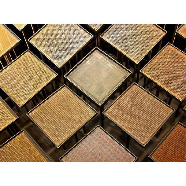 Fabric Laminated Glass 6mm Thickness for Architectural Decoration