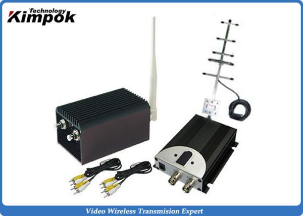 Cheap High Integrated CCTV Analog Video Wireless Transmitter With 5000mW Output Power , AV Interface for sale