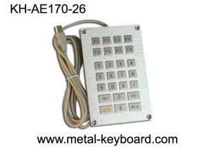 China USB Self - service Terminal Metal Kiosk Keyboard 26 Keys , Flat key Keyboard on sale