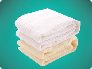 China Square Shape Baby Care Cotton Products Baby Bath Towel 6 layers gauze on sale