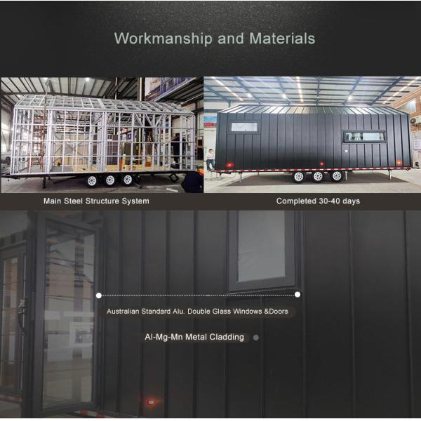 US / AS Modular Prefabricated Prefab Tiny House On Wheels With Bathroom