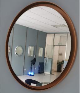 China Square And Circle Illuminated Bathroom Mirrors With ABS Plastic Frame on sale