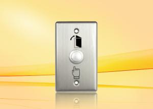 Quality Metal Push Button , exit buttons With 12 Cm Wire Backside , Signal NO / NC / COM wholesale
