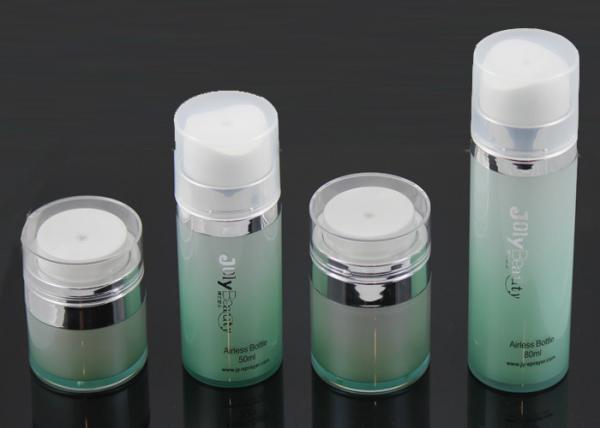 Cheap 50ml Rendering Green Empty Makeup Containers Custom Cosmetic Plastic Bottles for sale