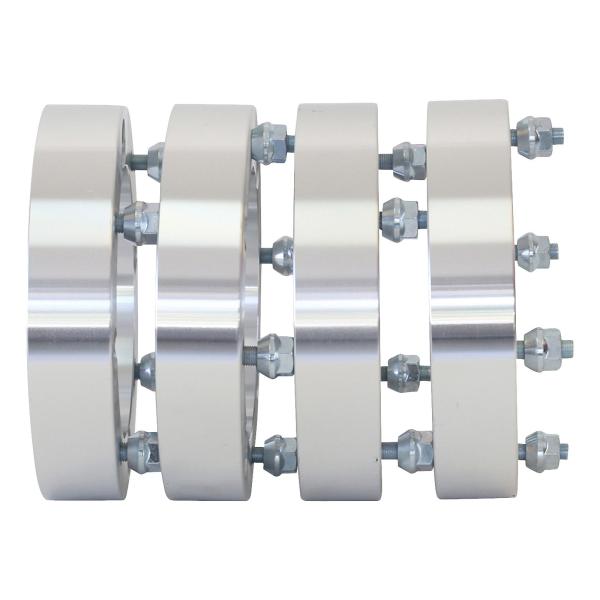 Silver 4x156 ATV Wheel Spacers 1.5" Per Side For Polaris Sportsman Predator RZR