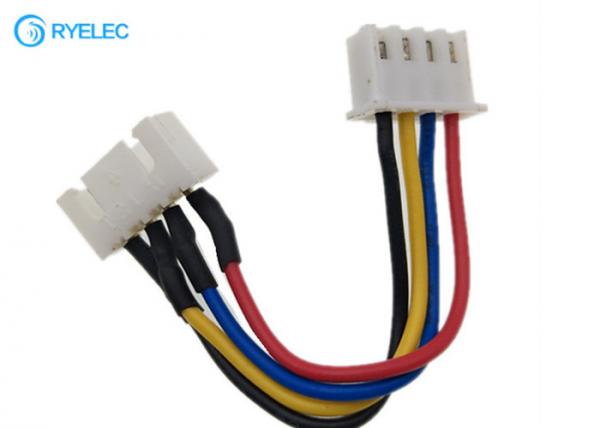 Cheap Jst 4pin Male To Female XH 2.54mm Pitch Custom Wire Harness With UL1007 24AWG Cable for sale