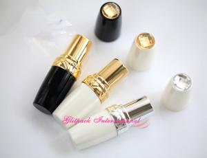 Quality Three Metallic Color 5g Diamond Cap Rotating Lipstick Holder 12.1mm Empty Lipstick Contain wholesale