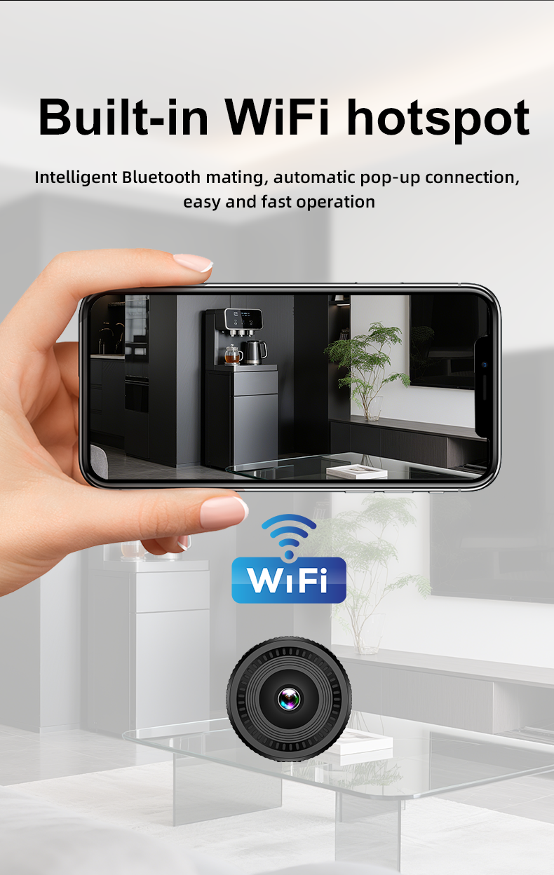 Ultimate Portable Mini Security Camera with WiFi, Motion Detection & Infrared Night Vision Reliable Camera C8