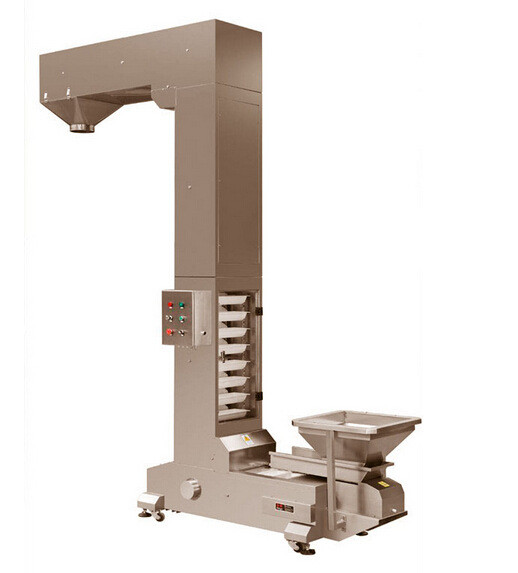 Z Shaped Conveyor Assembly Line Vertical Elevator Hopper Feeder