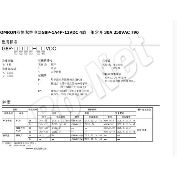 Omron orignal new electromagnetic relay G8P-1C4P-12V