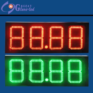 Customized Digital Fuel Sign Number Led Display Board with Red Yellow Green Blue White