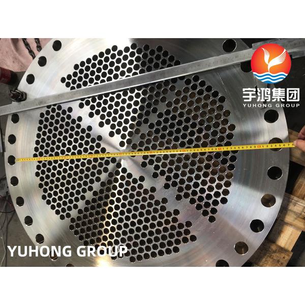 Heat Exchanger Tubesheet Baffle Support Plate A182 F304 / F316/F316L For Heating Water Radiator Cooling Stystem